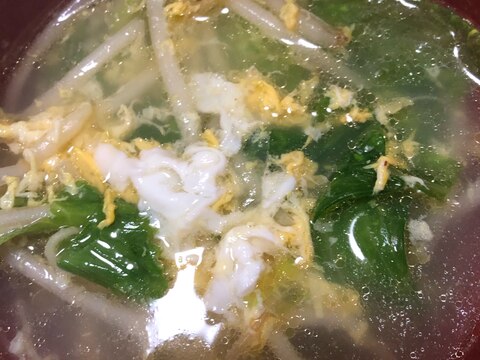 レタスとわかめの中華スープ